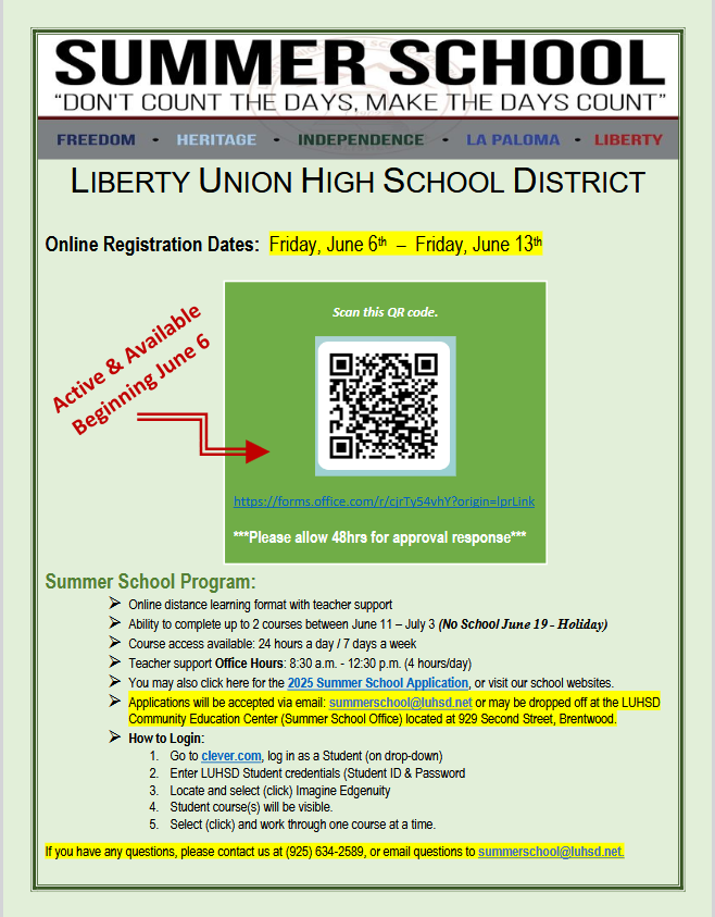  Summer School Info